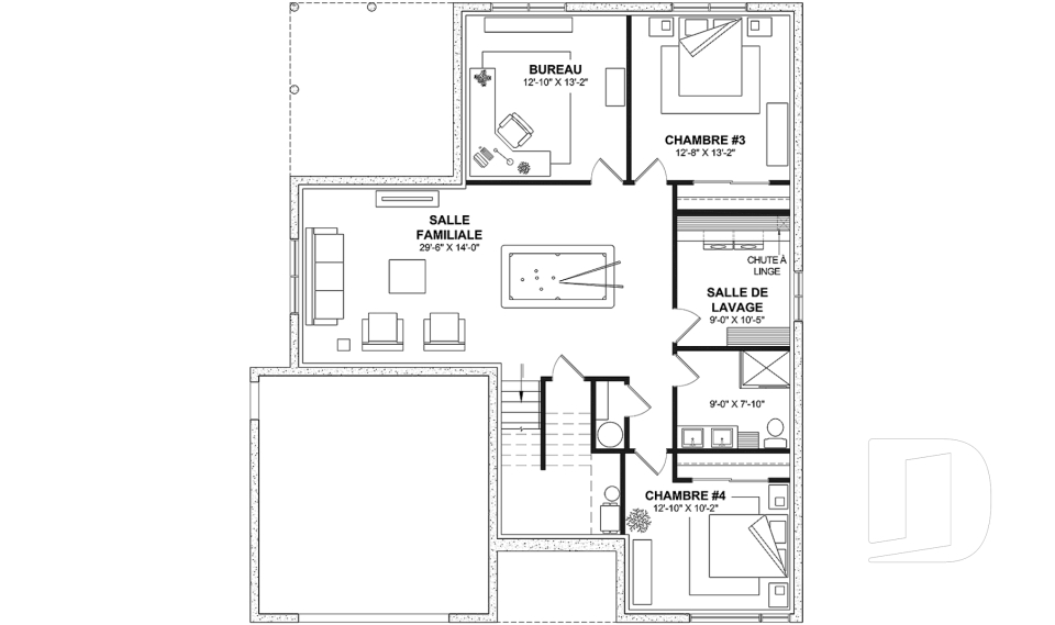Sous-sol aménagé -  - Lambert