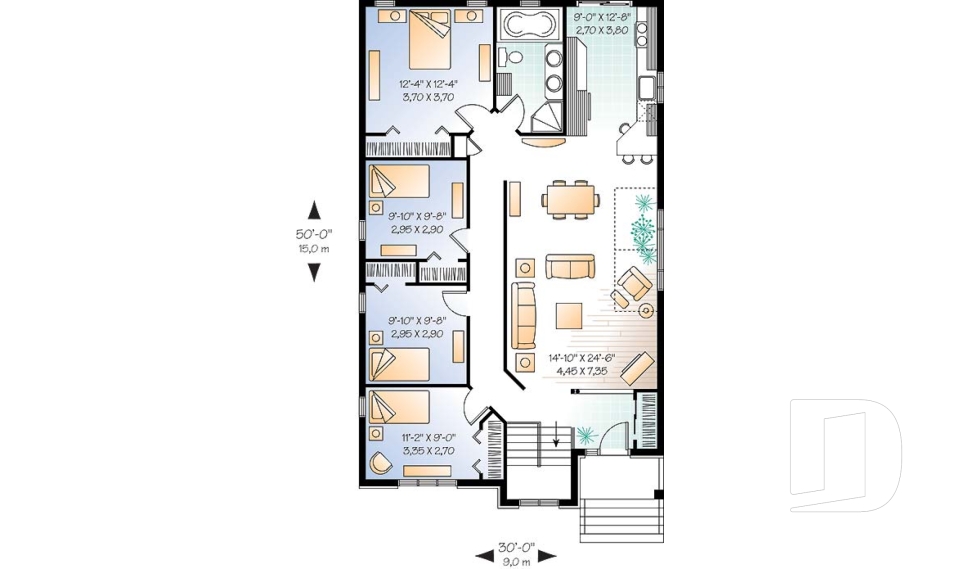 Rez-de-chaussée -  - De la Ferme 3