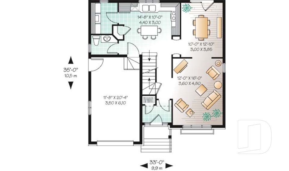 Rez-de-chaussée -  - Rosier