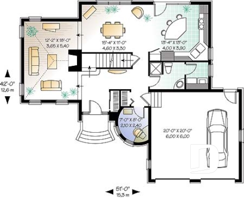 Rez-de-chaussée - Maison style manoir avec garage double, 3 chambres, bureau à domicile, grand salon avec cathédral, foyer - Willingdon 3