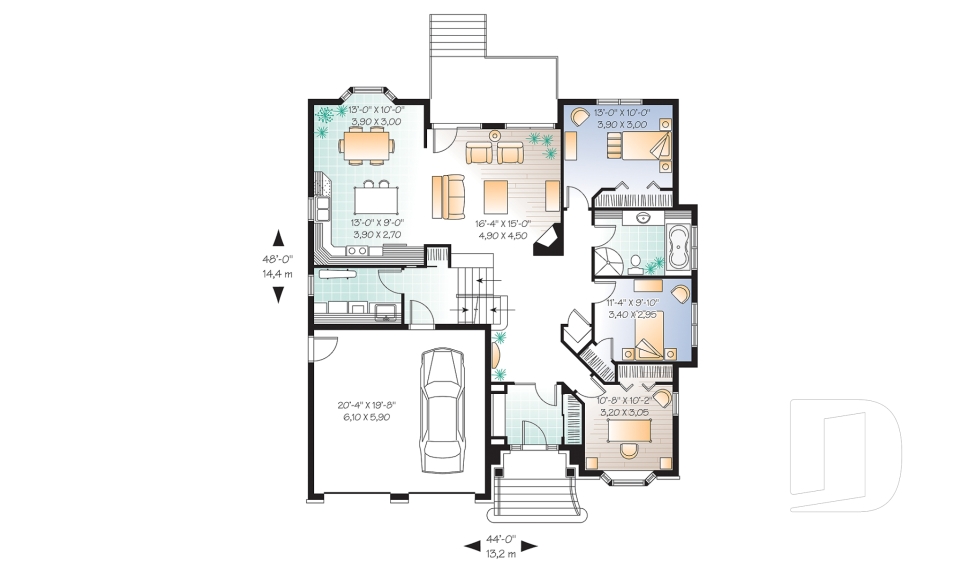 Rez-de-chaussée -  - Lys