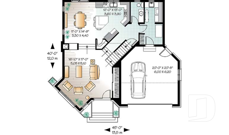 Rez-de-chaussée -  - Basalte