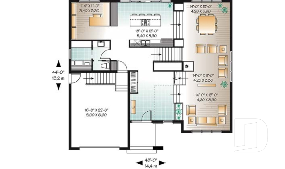 Rez-de-chaussée -  - Hauterive