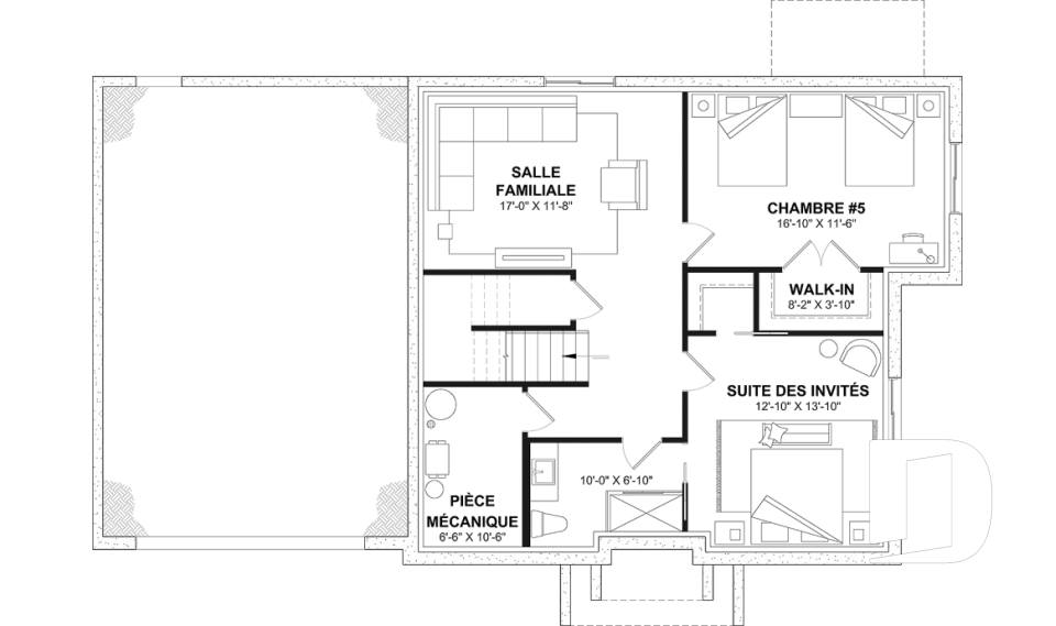 Sous-sol aménagé (Optionel $) -  - Gloria