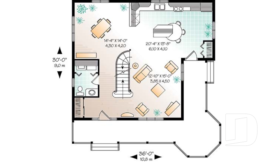 Rez-de-chaussée -  - Fougère 2