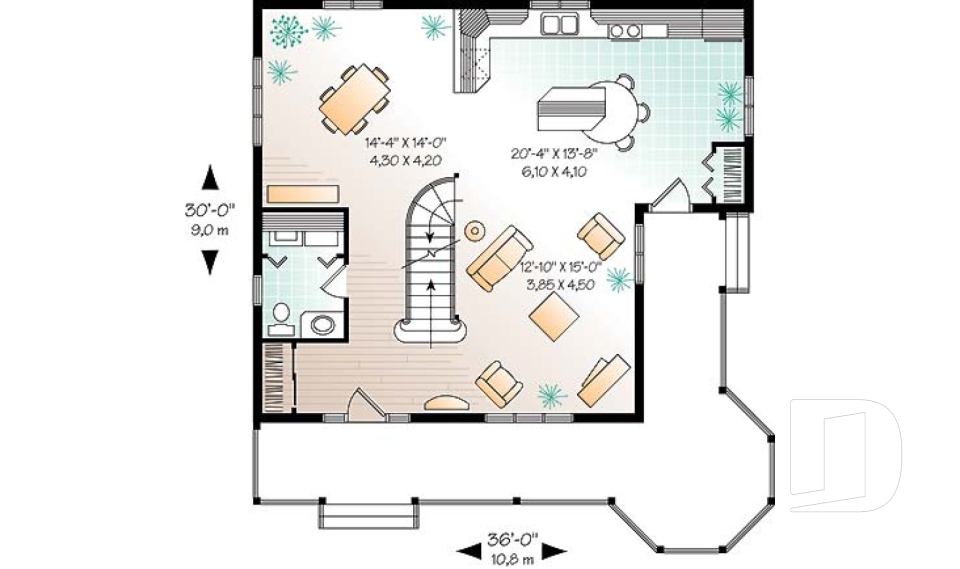 Rez-de-chaussée -  - Fougère 2