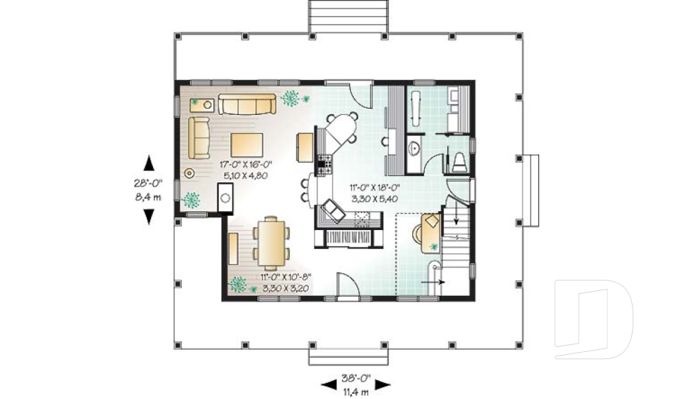 Rez-de-chaussée -  - La Rive 