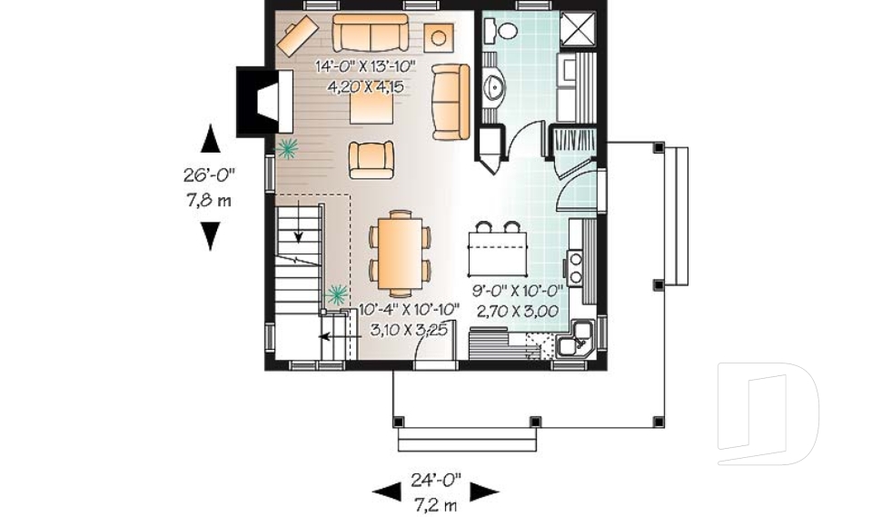 Rez-de-chaussée -  - Lamarche
