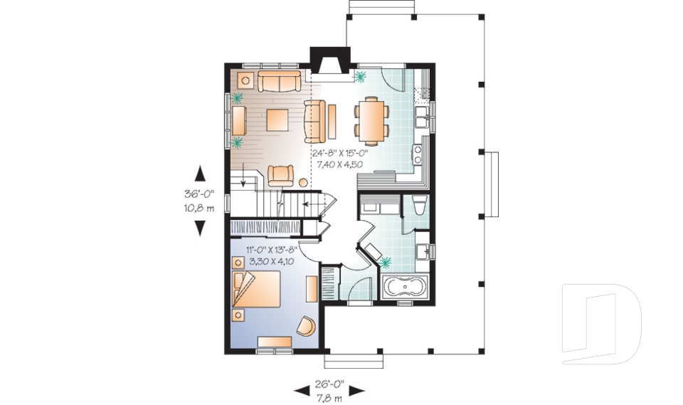 Rez-de-chaussée -  - La Bastide