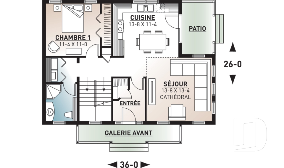 Rez-de-chaussée -  - Bellefeuille