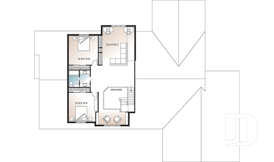 Étage -  - L'Américaine