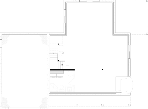 Sous-sol aménageable - Plan de maison champêtre lumineuse avec plafond cathédrale, suite parentale et accents rustiques. - Oaks