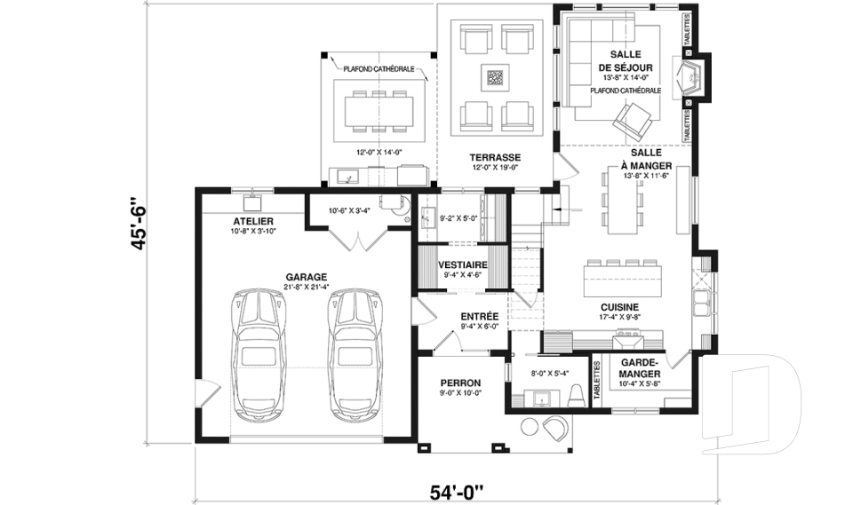 Rez-de-chaussée -  - Hiden Hill