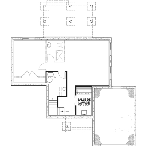 Sous-sol - Belle Farmhouse avec garage, 3 chambres 1.5 salles de bain, vestiaire, garde-manger, foyer - Maveryk