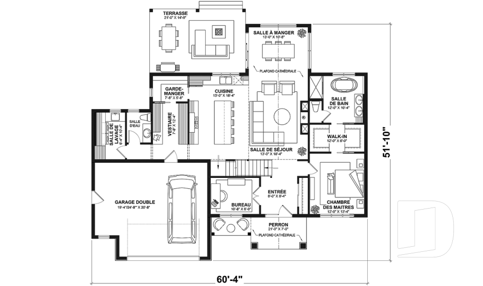 Rez-de-chaussée -  - Gable House 2