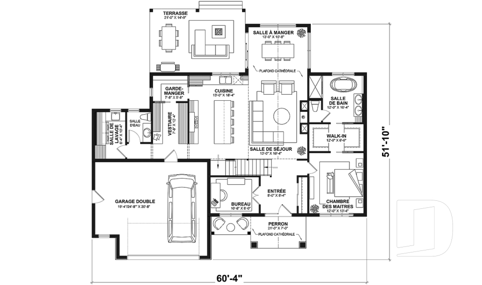 Rez-de-chaussée -  - Gable House 2