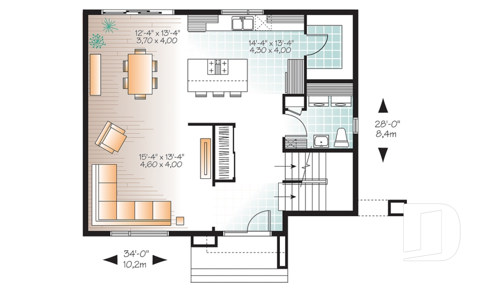 Rez-de-chaussée -  - Valcourt