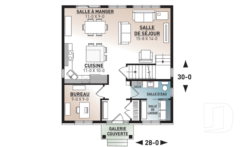 Rez-de-chaussée -  - Bosquet 2