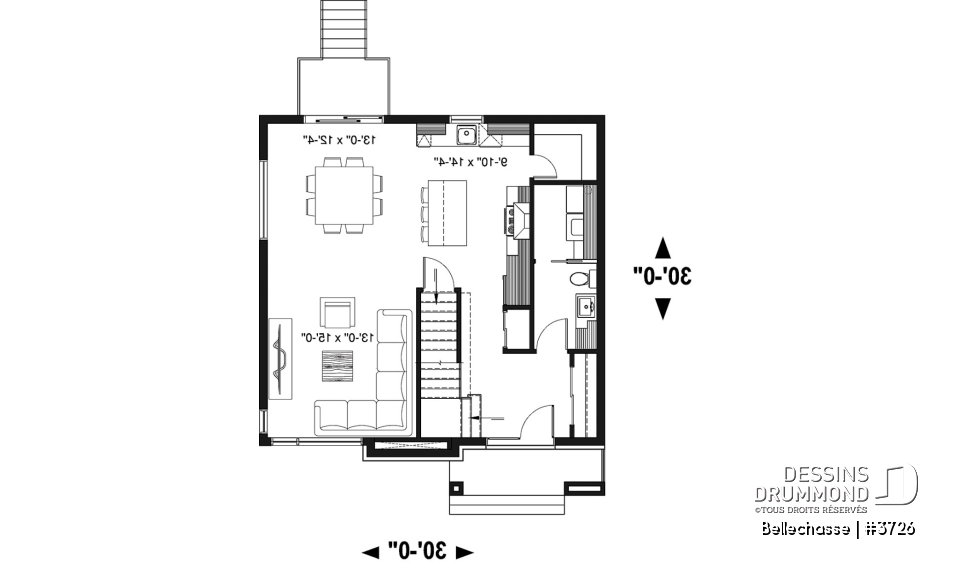 Rez-de-chaussée - Maison moderne à étage, plancher spacieux, superbe cuisine avec garde-manger et îlot, 3 chambres bon format - Bellechasse