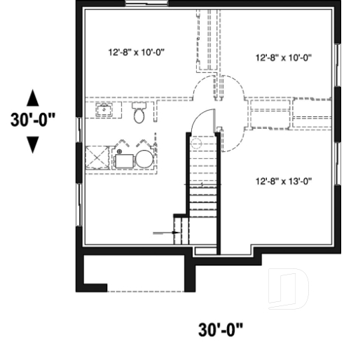 Sous-sol - Maison moderne à étage, plancher spacieux, superbe cuisine avec garde-manger et îlot, 3 chambres bon format - Bellechasse