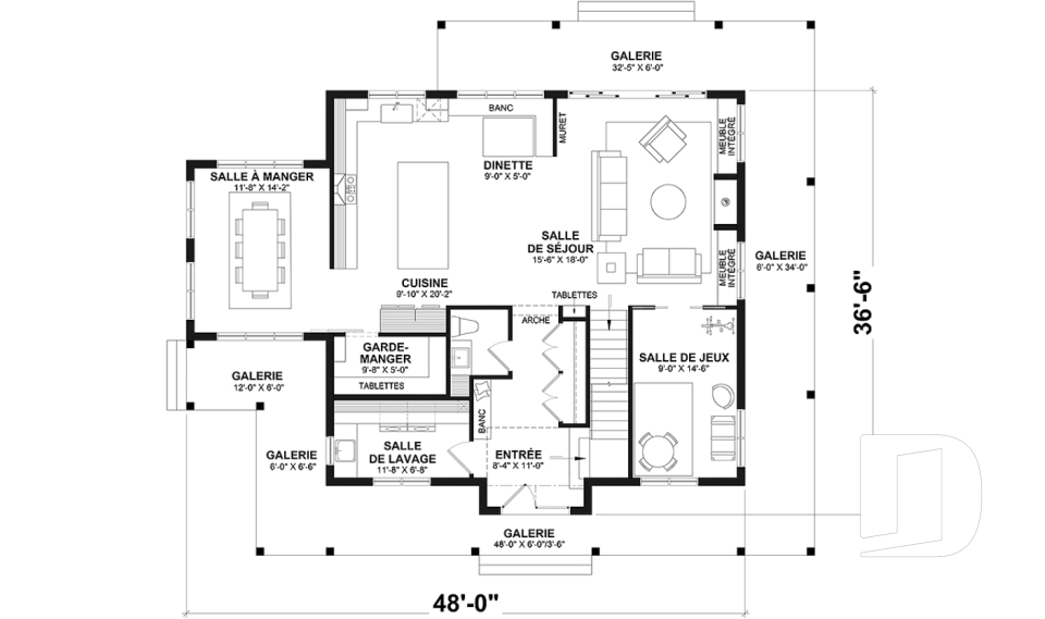 Rez-de-chaussée -  - Rivard