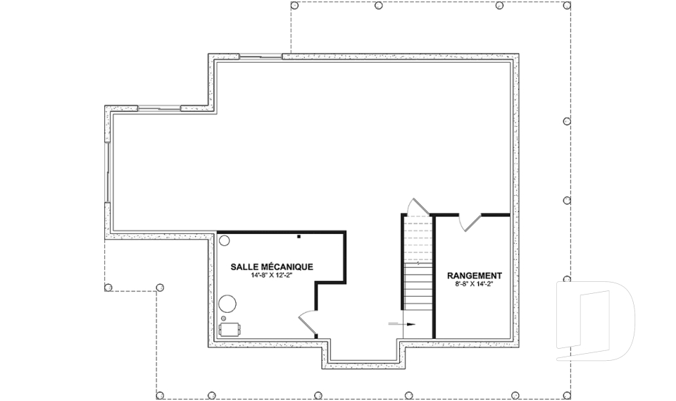 Sous-sol aménageable -  - Rivard