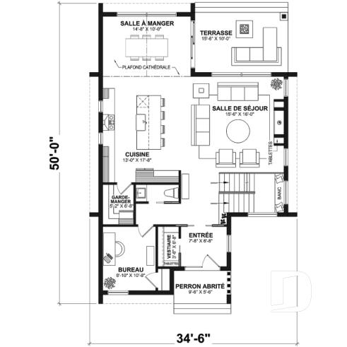 Rez-de-chaussée - Belle de style scandinave minimaliste, 4 chambres + bureau, sous-sol aménagé - Freya