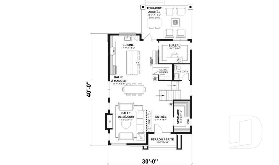 Rez-de-chaussée -  - Tiago