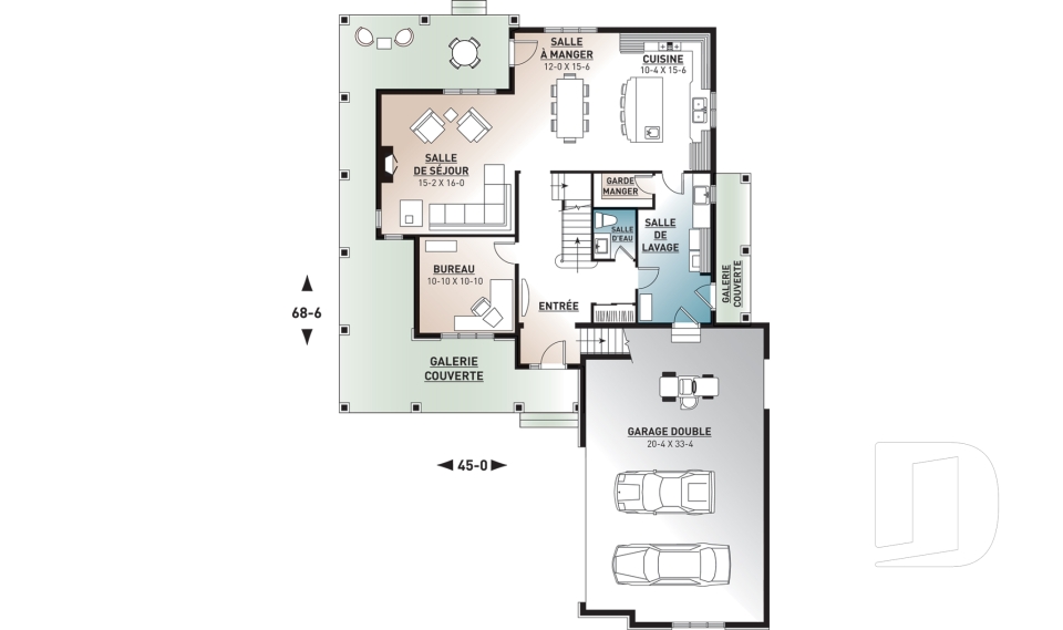 Rez-de-chaussée -  - Turningdale