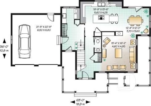Rez-de-chaussée - Maison d'inspiration espagnole, 3 à 4 chambres, grande chambres des maîtres, grande suicine, garage double - Perla
