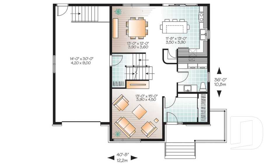 Rez-de-chaussée -  - Monteillet 2