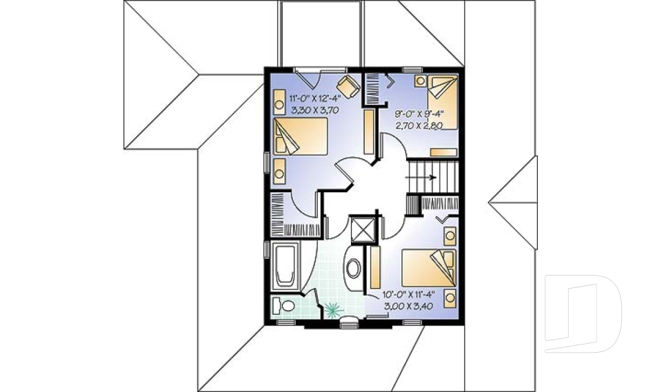 Étage option 2 -  - Biguerny 2