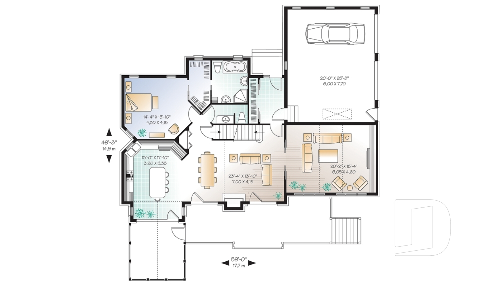 Rez-de-chaussée -  - Lodge