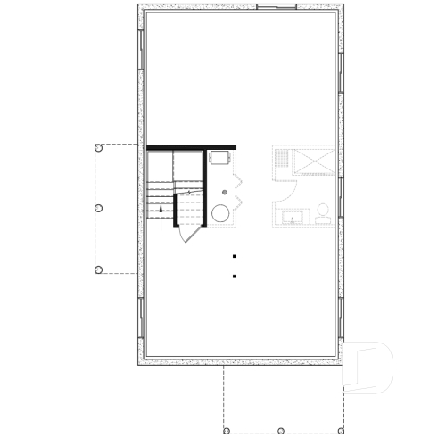 Sous-sol - Plan de maison genre chalet, 3 chambres, mezzanine, belle lumière, cuisine avec îlot & garde-manger, buanderie - Willowgate 2