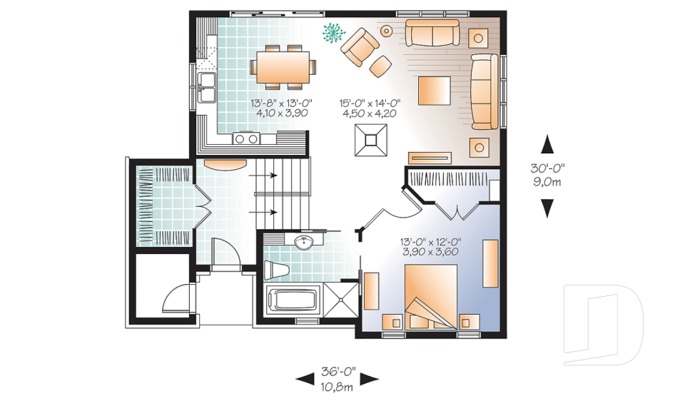 Rez-de-chaussée -  - Cascade