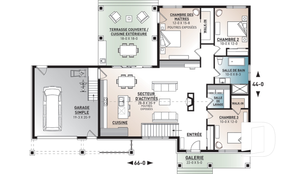 Rez-de-chaussée -  - Olympe 3