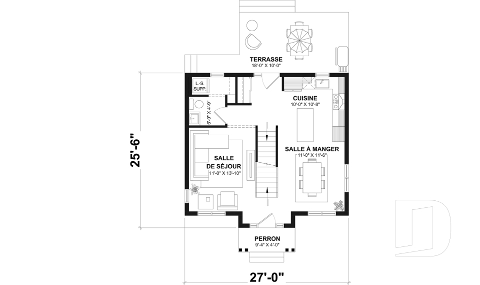 Rez-de-chaussée -  - Duranel 5