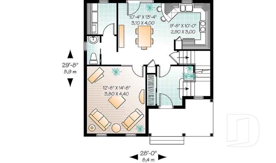 Rez-de-chaussée -  - Acrivie