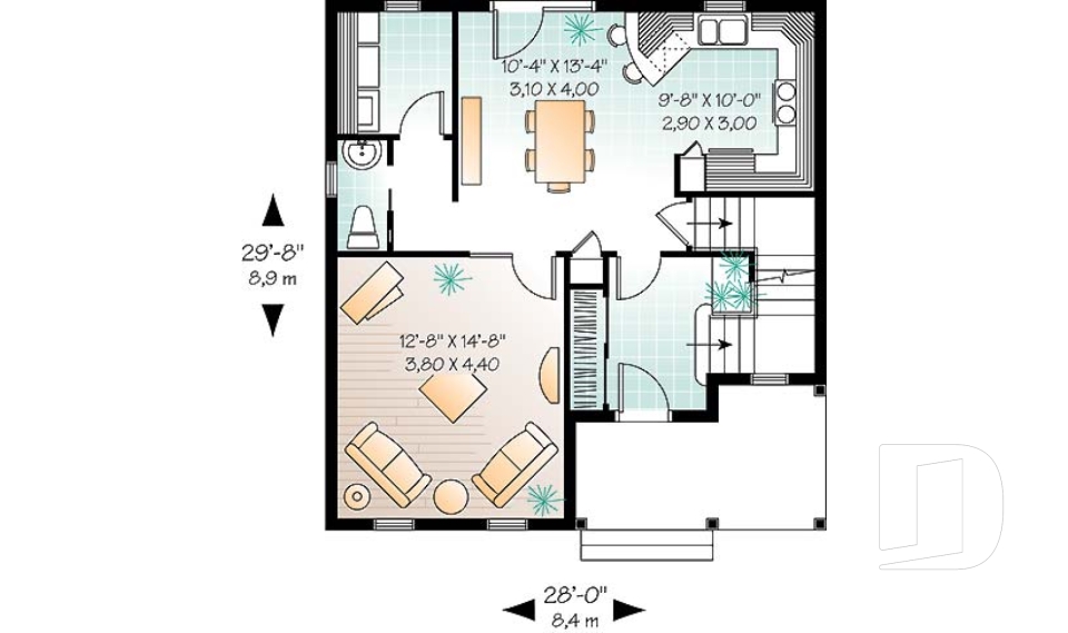 Rez-de-chaussée -  - Acrivie