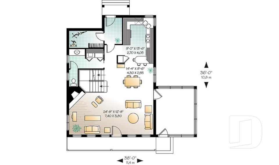 Rez-de-chaussée -  - Madelaine 2