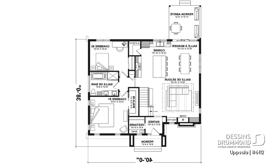 Rez-de-chaussée - Maison d'inspiration scandinave de 2 à 4 chambres, vestiaire, garde-manger, sous-sol aménagé (optionnel $) - Uppsala