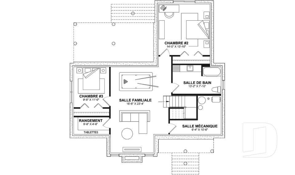Sous-sol aménagé (Optionel $) -  - Riverland