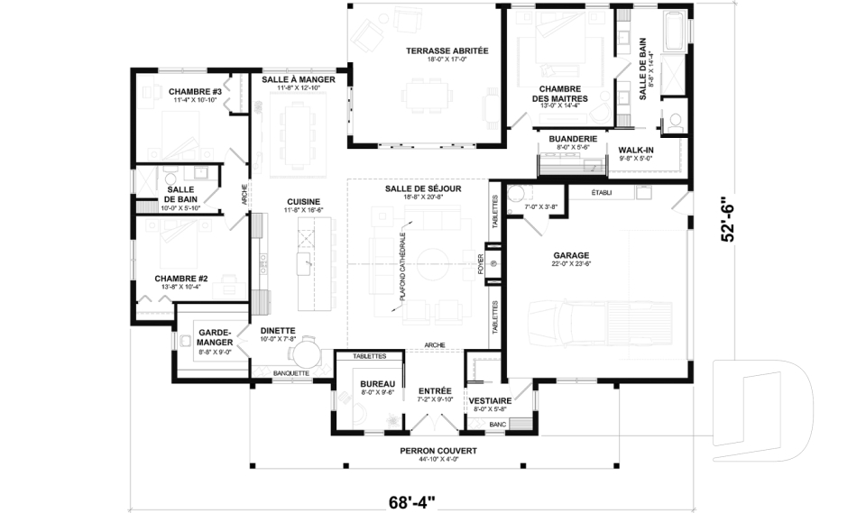 Rez-de-chaussée -  - Country Cottage