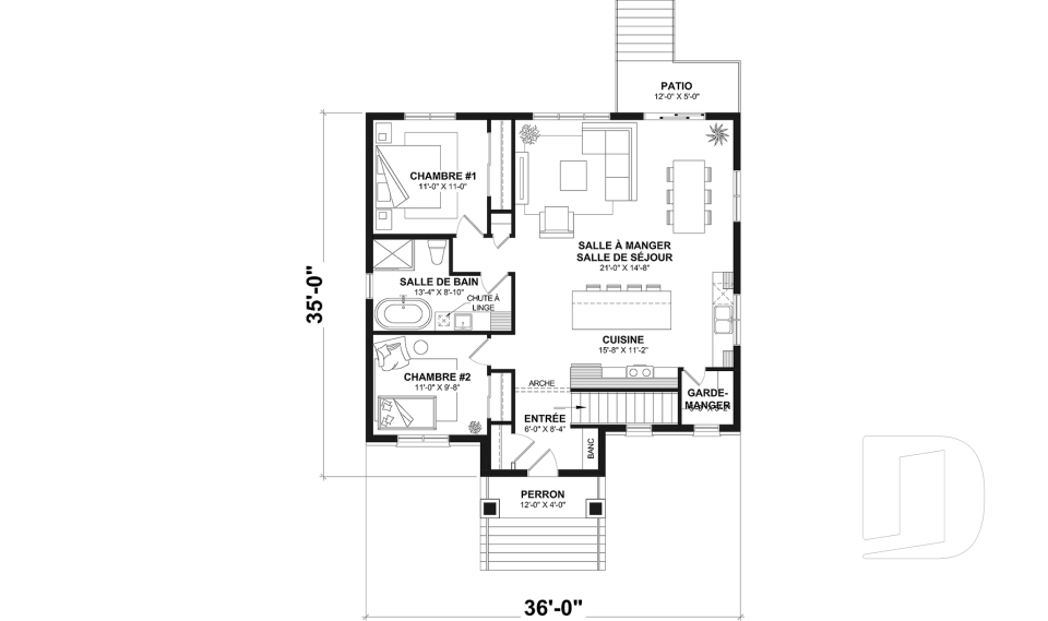 Rez-de-chaussée -  - Birchwood
