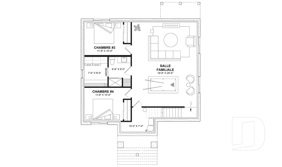 Sous-sol aménagé (Optionel $) -  - Birchwood