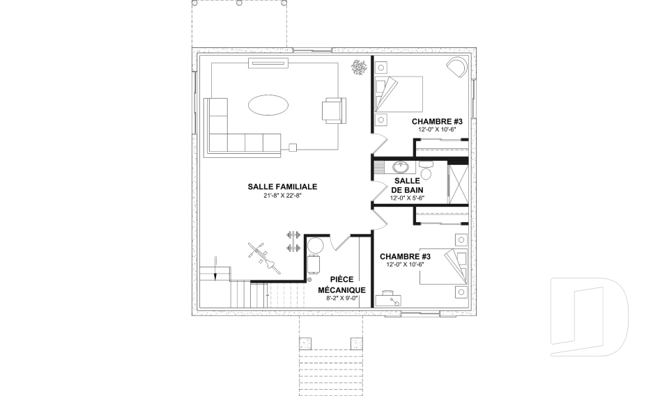 Sous-sol aménagé (Optionel $) -  - Toundra