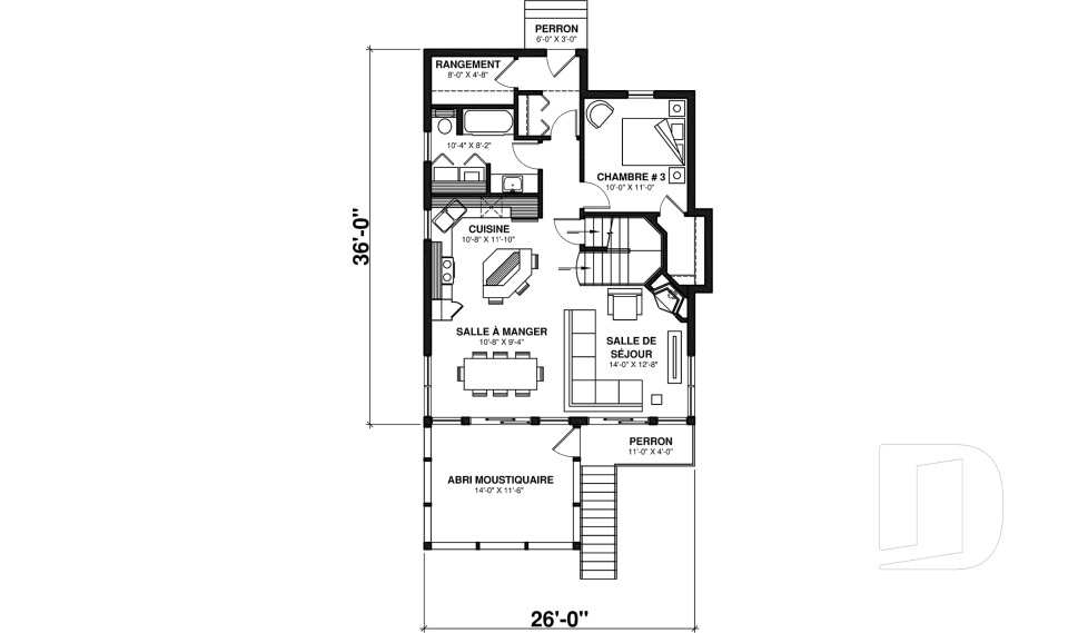 Rez-de-chaussée -  - La Villa Bella