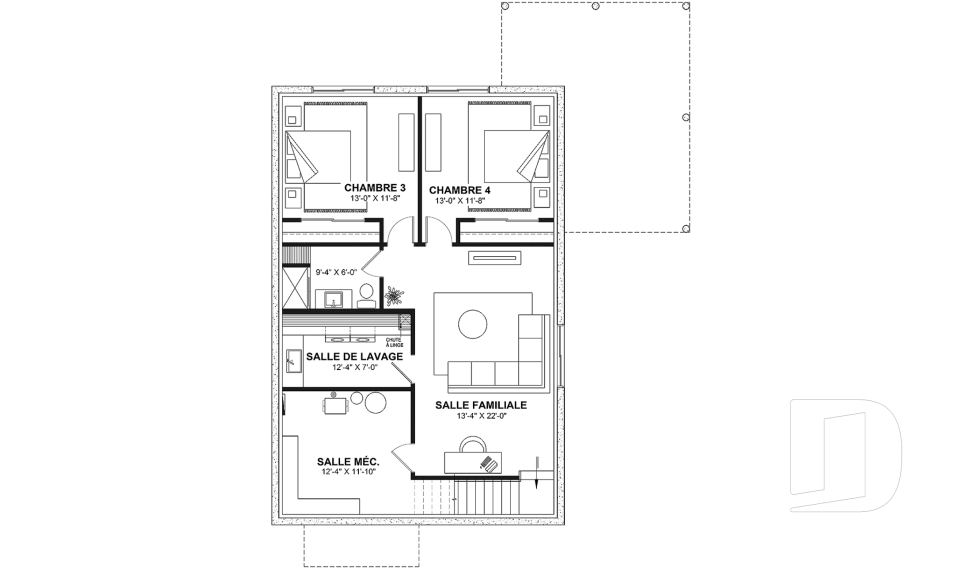 Sous-sol aménagé (Optionel $) -  - Rive