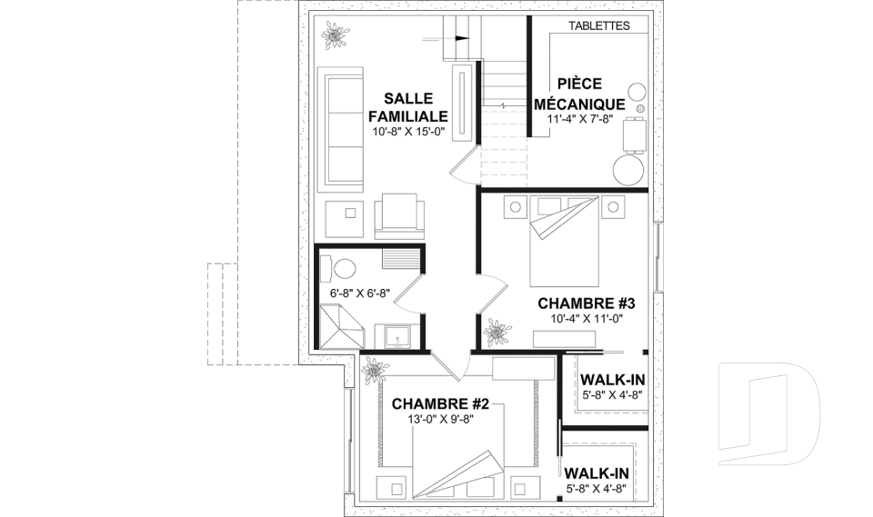Sous-sol aménagé -  - Appalaches