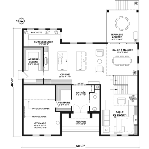 Rez-de-chaussée - Superbe Farmhouse éco-responsable de 4+ chambres, avec 2 îlots, gym et sous-sol aménagé optionnel ($) - Ventura